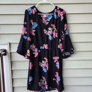 a new day Black Floral Dress
